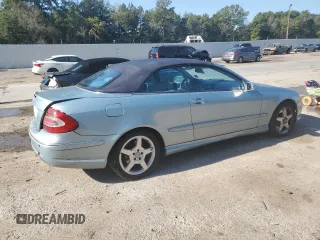 2004 Mercedes-Benz CLK 500 with VIN WDBTK75G54T013397, listed as a Copart auction lot 69033014 with 157,888 mi miles and Salvage Title. Bid and sale history available at carsss.com. Image 3.