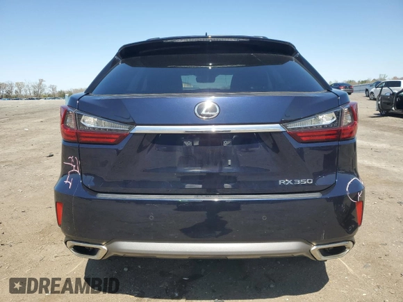 2017 Lexus RX with VIN 2T2BZMCA8HC114237, listed as a Copart auction lot 51142415 with 52,663 mi miles and Salvage Title. Bid and sale history available at carsss.com. Image 6.
