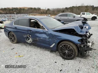2021 BMW 5 Series 530i with VIN WBA53BH00MCF15209, listed as a Copart auction lot 89083835 with Not provided miles and Salvage title. Bid and sale history available at DreamBid. Image 4.