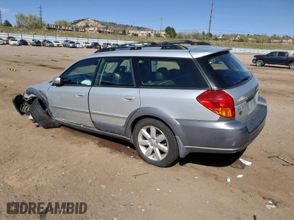 2006 Subaru Legacy Outback Limited with VIN 4S4BP62C067351291, listed as a Copart auction lot 53872395 with 64,306 mi miles and Non repairable. Bid and sale history available at DreamBid. Image 2.
