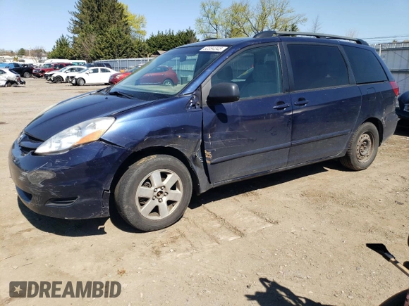 2006 Toyota Sienna CE with VIN 5TDZA23C06S403715, listed as a Copart auction lot 52394345 with 210,541 mi miles and Salvage Title. Bid and sale history available at carsss.com. Image 1.