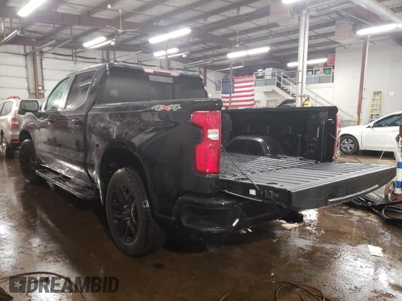 2022 Chevrolet Silverado 1500 RST with VIN 1GCUDEED0NZ528834, listed as a Copart auction lot 48775355 with 47,870 mi miles and Salvage Title. Bid and sale history available at carsss.com. Image 2.