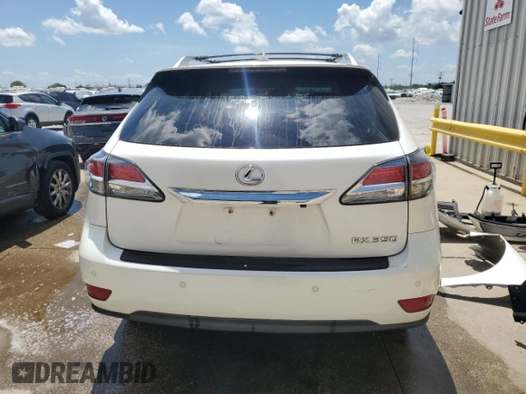 2013 Lexus RX 350 with VIN 2T2ZK1BA6DC105274, listed as a Copart auction lot 54361255 with Not Provided miles and Salvage Title. Bid and sale history available at DreamBid. Image 6.