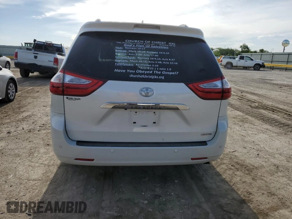 2017 Toyota Sienna XLE Auto Access Seat z VIN 5TDYZ3DC8HS839336, wystawiony jako Copart lot #57103045 z przebiegiem 212 711 mil mil oraz Szkoda całkowita • Salvage title. Historia ofert i sprzedaży dostępna na DreamBid. Obrazek 6.