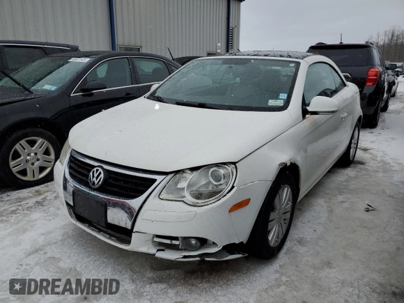 2007 Volkswagen Eos 2.0T with VIN WVWBA71F37V045223, listed as a Copart auction lot 47070825 with 160,406 mi miles and Salvage Title. Bid and sale history available at DreamBid. Image 1.
