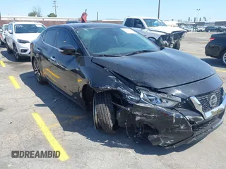 2020 Nissan Maxima SV with VIN 1N4AA6CV3LC363669, listed as a IAAI auction lot 41988306 with 87,766 mi miles and . Bid and sale history available at DreamBid. Image 1.