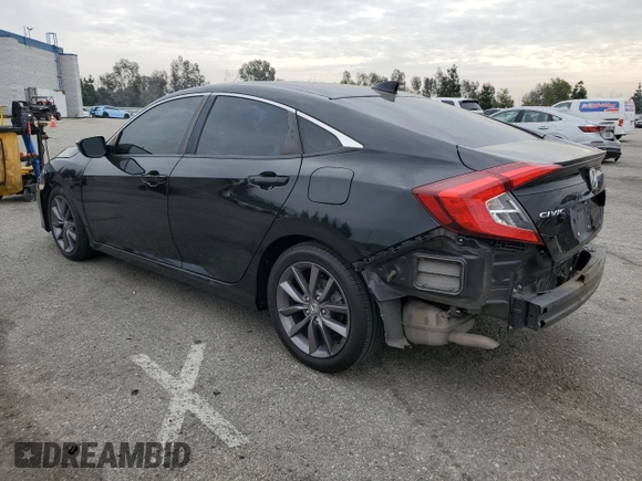 2020 Honda Civic Sedan EX with VIN 19XFC1F33LE207731, listed as a Copart auction lot 48042755 with 69,956 mi miles and Salvage Title. Bid and sale history available at carsss.com. Image 2.