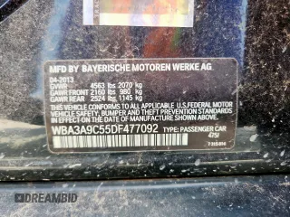 2013 BMW 3 Series 335i с VIN WBA3A9C55DF477092, выставлен на аукционе Copart как лот 59199995 с пробегом 123 792 миль миль и Чистый • Clean title. История ставок и продаж доступна на DreamBid. Изображение 12.