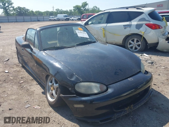 1999 Mazda MX-5 Miata with VIN JM1NB3539X0112181, listed as a IAAI auction lot 42397232 with 11 mi miles and . Bid and sale history available at DreamBid. Image 1.