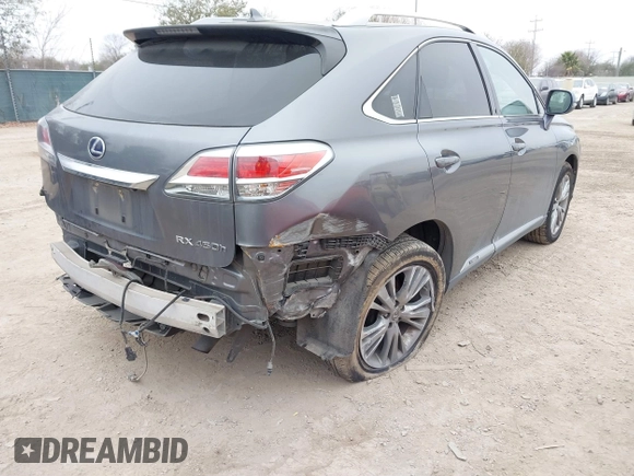 2013 Lexus RX 450h with VIN JTJBC1BA0D2440528, listed as a IAAI auction lot 41591177 with 156,869 mi miles and . Bid and sale history available at DreamBid. Image 6.