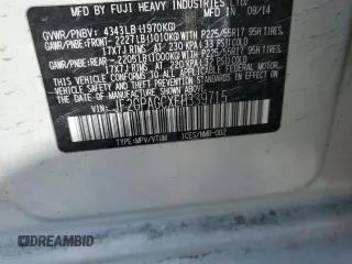 2014 Subaru Crosstrek Limited z VIN JF2GPAGCXEH339715, wystawiony jako Copart lot #53371255 z przebiegiem 199 822 mil mil oraz Szkoda całkowita • Salvage title. Historia ofert i sprzedaży dostępna na DreamBid. Obrazek 13.