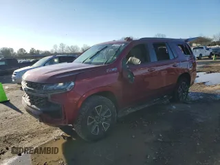2021 Chevrolet Tahoe Z71 z VIN 1GNSKPKD6MR453513, wystawiony jako Copart lot #45979935 z przebiegiem 86 025 mil mil oraz Szkoda całkowita • Salvage title. Historia ofert i sprzedaży dostępna na DreamBid. Obrazek 1.