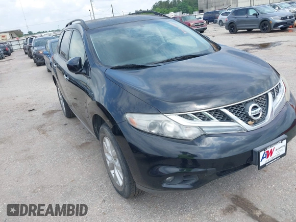 2013 Nissan Murano SV with VIN JN8AZ1MW8DW310046, listed as a IAAI auction lot 42127615 with 171,765 mi miles. Bid and sale history available at carsss.com. Image 1.