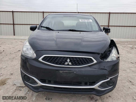 2020 Mitsubishi Mirage ES with VIN ML32A3HJ4LH003691, listed as a Copart auction lot 46307685 with 118,717 mi miles and Salvage Title. Bid and sale history available at carsss.com. Image 5.