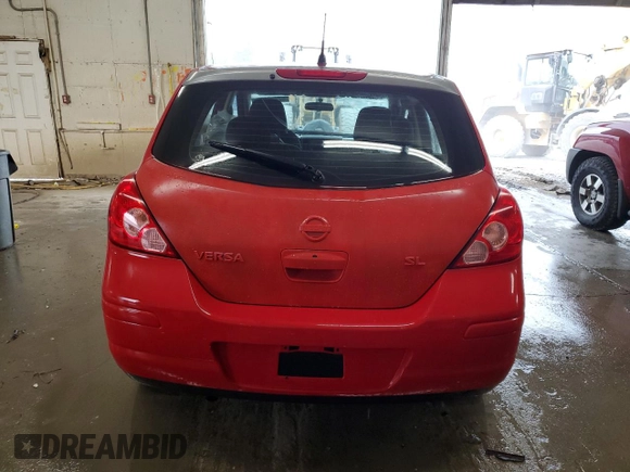 2008 Nissan Versa S with VIN 3N1BC13E28L403735, listed as a Copart auction lot 62220145 with 287,883 mi miles and Salvage title. Bid and sale history available at DreamBid. Image 6.