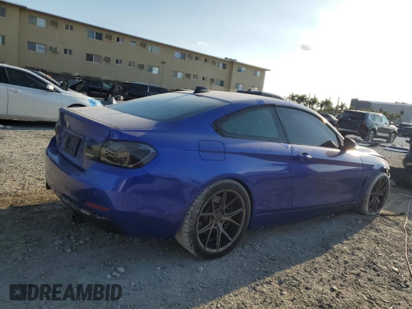 2017 BMW 4 Series 440i with VIN WBA4P1C50HK522523, listed as a Copart auction lot 48508585 with 70,098 mi miles and Salvage Title. Bid and sale history available at carsss.com. Image 3.