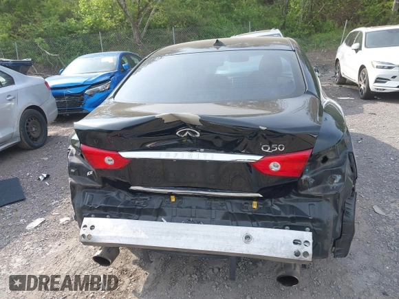 2015 Infiniti Q50 Premium with VIN JN1BV7AP5FM352834, listed as a IAAI auction lot 42037967 with 271,362 mi miles. Bid and sale history available at carsss.com. Image 16.