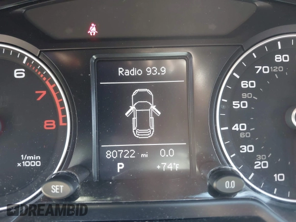 2016 Audi Q5 Premium with VIN WA1C2AFP9GA124543, listed as a IAAI auction lot 42230182 with 80,722 mi miles and . Bid and sale history available at DreamBid. Image 15.