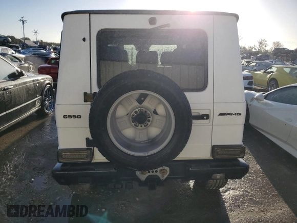 2008 Mercedes-Benz G-Class 5.0L with VIN WDCYR49E78X173879, listed as a Copart auction lot 74613924 with 0 mi miles and Salvage Title. Bid and sale history available at carsss.com. Image 6.