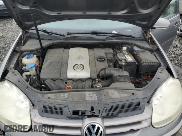 2008 Volkswagen Rabbit S with VIN WVWDB71K28W332616, listed as a Copart auction lot 45552265 with 184,135 mi miles and Salvage title. Bid and sale history available at DreamBid. Image 11.