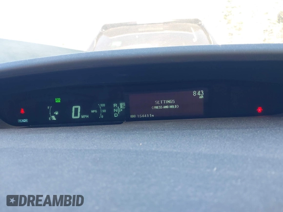 2011 Toyota Prius I with VIN JTDKN3DU3B0291993, listed as a IAAI auction lot 41892191 with 154,411 mi miles. Bid and sale history available at carsss.com. Image 15.