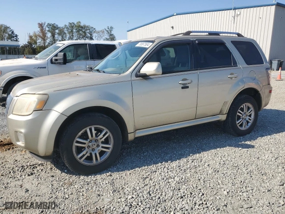 2010 Mercury Mariner Premier with VIN 4M2CN8H78AKJ08798, listed as a Copart auction lot 75897504 with 0 mi miles and Salvage Title. Bid and sale history available at carsss.com. Image 1.