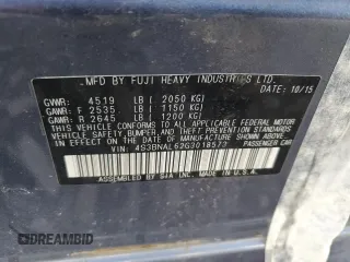 2016 Subaru Legacy 2.5i Limited with VIN 4S3BNAL62G3018573, listed as a Copart auction lot 59280513 with 185,744 mi miles. Bid and sale history available at carsss.com. Image 12.