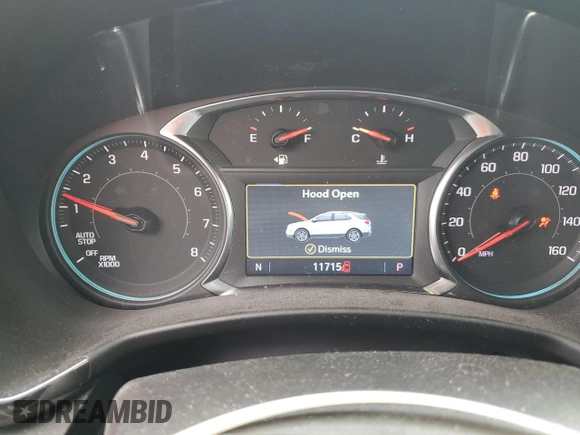 2024 Chevrolet Equinox RS with VIN 3GNAXMEG9RS221056, listed as a Copart auction lot 52902715 with 11,715 mi miles and Salvage Title. Bid and sale history available at DreamBid. Image 9.