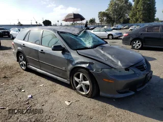 2005 Mazda 6 Sport S with VIN 1YVHP82D355M75191, listed as a Copart auction lot 61158974 with 153,808 mi miles and Salvage Title. Bid and sale history available at DreamBid. Image 4.