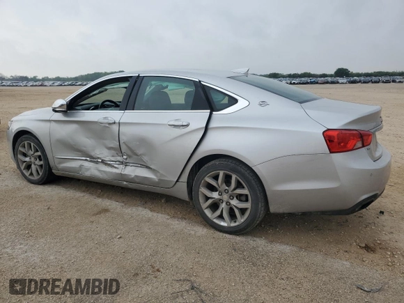 2016 Chevrolet Impala LTZ with VIN 2G1145S35G9182297, listed as a Copart auction lot 55792725 with 104,686 mi miles and Salvage title. Bid and sale history available at DreamBid. Image 2.