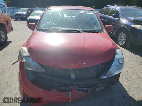 2011 Nissan Versa 1.8 S with VIN 3N1BC1CPXBL366958, listed as a Copart auction lot 71180954 with 129,431 mi miles and Salvage Title. Bid and sale history available at carsss.com. Image 5.