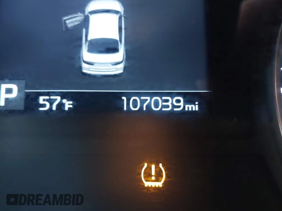 2019 Kia Optima LX with VIN 5XXGT4L39KG280991, listed as a IAAI auction lot 41639322 with 107,039 mi miles. Bid and sale history available at carsss.com. Image 15.