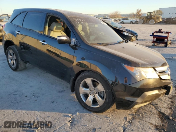 2009 Acura MDX Sport/Pwr Tail Gate with VIN 2HNYD28739H500788, listed as a Copart auction lot 63589844 with 0 mi miles and Salvage Title. Bid and sale history available at carsss.com. Image 4.