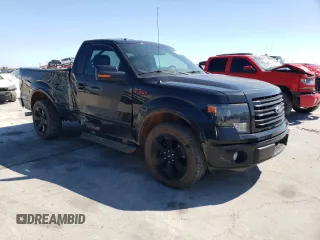 2014 Ford F-150 XL with VIN 1FTMF1CT4EFA06349, listed as a Copart auction lot 44969465 with 56,354 mi miles and Salvage title. Bid and sale history available at DreamBid. Image 4.