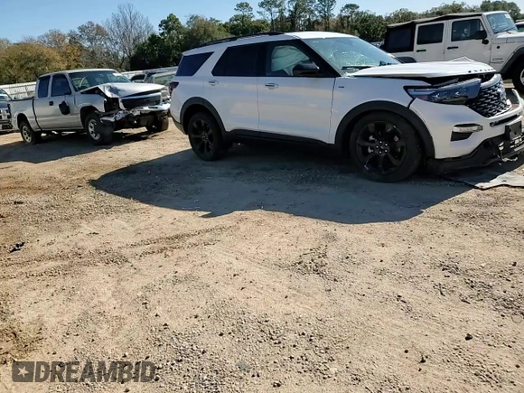 2023 Ford Explorer ST-Line with VIN 1FMSK7KH0PGB52842, listed as a Copart auction lot 88803645 with 20,888 mi miles and Salvage Title. Bid and sale history available at carsss.com. Image 11.