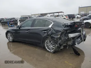 2020 Infiniti Q50 Pure with VIN JN1EV7AP8LM200815, listed as a Copart auction lot 87934935 with 76,493 mi miles and Salvage title. Bid and sale history available at DreamBid. Image 2.