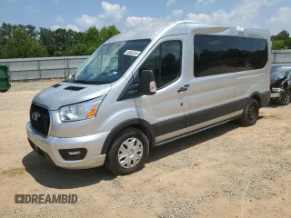 2022 Ford Transit Passenger XL with VIN 1FBAX2C86NKA19696, listed as a Copart auction lot 66083354 with 40,332 mi miles and Salvage Title. Bid and sale history available at carsss.com. Image 1.
