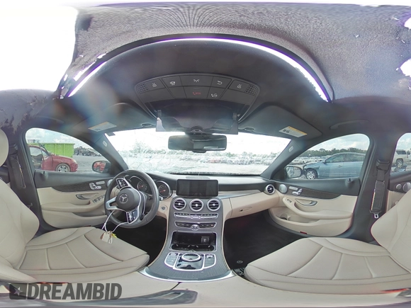2020 Mercedes-Benz C 300 with VIN WDDWF8EB1LR558379, listed as a Copart auction lot 60684585 with Not provided miles and Salvage title. Bid and sale history available at DreamBid. Image 14.