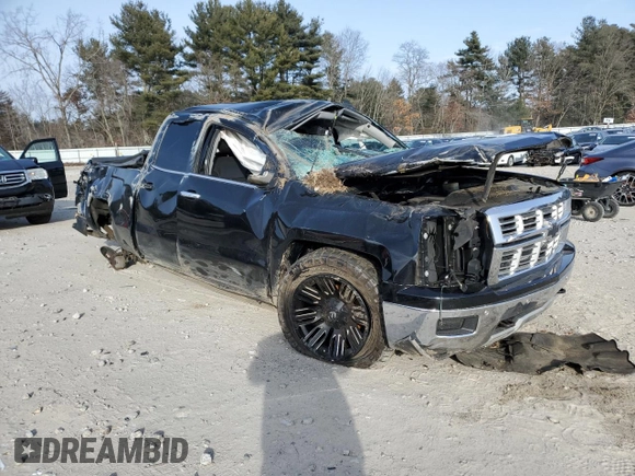 2015 Chevrolet Silverado 1500 LTZ with VIN 1GCVKSECXFZ333468, listed as a Copart auction lot 41602115 with 195,733 mi miles and Salvage Title. Bid and sale history available at carsss.com. Image 4.