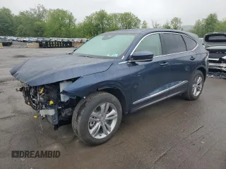 2025 Acura MDX with VIN 5J8YE1H31SL001315, listed as a Copart auction lot 57861765 with 5,899 mi miles and Salvage title. Bid and sale history available at DreamBid. Image 1.