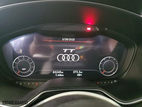 2016 Audi TT Coupe with VIN TRUC5AFV4G1018194, listed as a Copart auction lot 46725495 with 63,243 mi miles and Salvage Title. Bid and sale history available at carsss.com. Image 9.