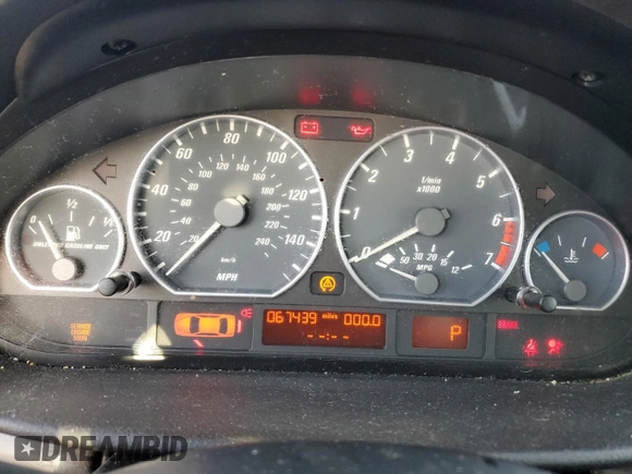 2002 BMW 3 Series 330Ci with VIN WBABN53432JU39421, listed as a Copart auction lot 72188204 with 67,439 mi miles and Salvage Title. Bid and sale history available at DreamBid. Image 9.