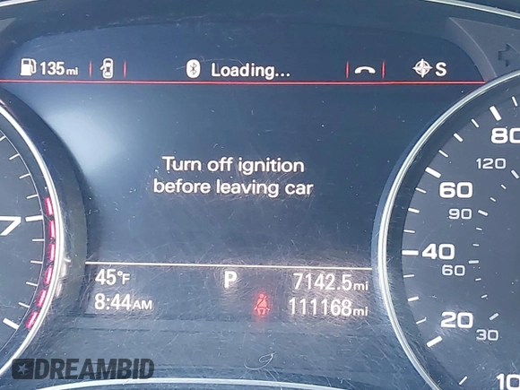 2017 Audi A6 Premium Plus with VIN WAUG8AFC6HN014463, listed as a IAAI auction lot 41931374 with 111,168 mi miles. Bid and sale history available at carsss.com. Image 7.