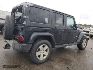 2012 Jeep Wrangler Unlimited Sahara with VIN 1C4HJWEG0CL163310, listed as a Copart auction lot 48972825 with 125,934 mi miles and Salvage Title. Bid and sale history available at carsss.com. Image 3.