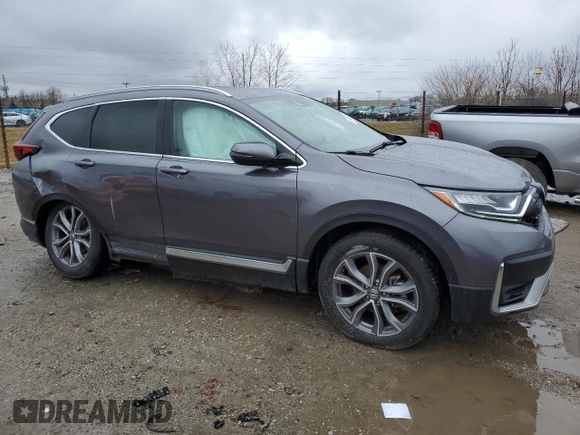 2021 Honda CR-V Touring with VIN 2HKRW2H92MH661638, listed as a Copart auction lot 47449695 with 63,106 mi miles and Salvage Title. Bid and sale history available at carsss.com. Image 4.