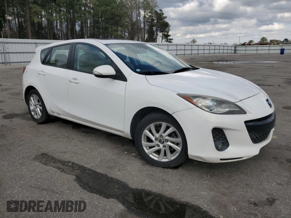 2013 Mazda 3 i Grand Touring with VIN JM1BL1M7XD1833172, listed as a Copart auction lot 50377105 with 143,141 mi miles and Salvage title. Bid and sale history available at DreamBid. Image 4.