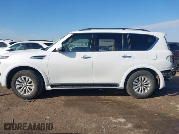 2023 Nissan Armada SV with VIN JN8AY2AC4P9183740, listed as a IAAI auction lot 41333249 with 10,906 mi miles. Bid and sale history available at carsss.com. Image 15.
