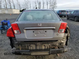 2004 Honda Civic EX with VIN 2HGES26844H564522, listed as a Copart auction lot 48736005 with 179,705 mi miles and Salvage title. Bid and sale history available at DreamBid. Image 6.