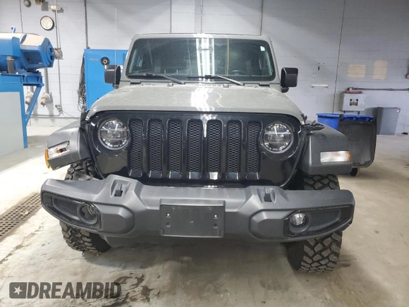 2021 Jeep Wrangler Unlimited Willys with VIN 1C4HJXDN3MW570110, listed as a Copart auction lot 53696535 with 40,166 mi miles and Salvage title. Bid and sale history available at DreamBid. Image 5.