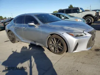 2023 Lexus IS with VIN JTHCA1D22P5125427, listed as a Copart auction lot 89403975 with 16,182 mi miles and Salvage Title. Bid and sale history available at carsss.com. Image 4.
